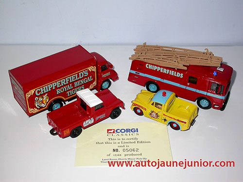 Corgi Toys chipperfields circus  avec 4 véhicules