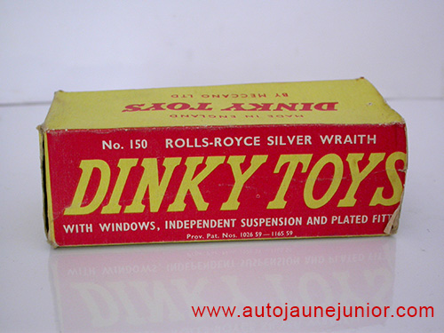Dinky Toys GB Silver Wraith