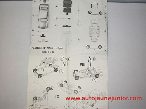 Solido 1991; Guide Porsche Can-Am; 1979; notice peugeot 504