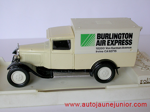 Solido C4 Fourgon 1930 Burlington