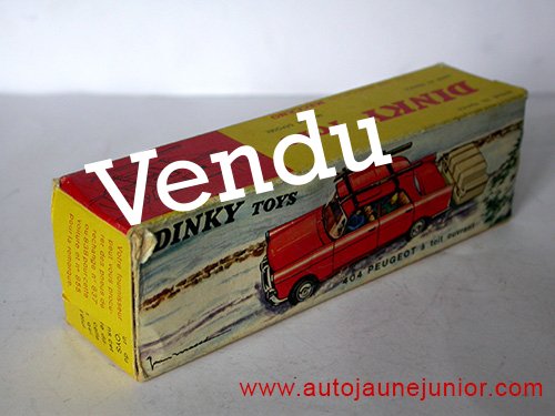 Dinky Toys France 404 avec remorque monoroue