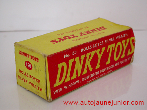 Dinky Toys GB Silver Wraith