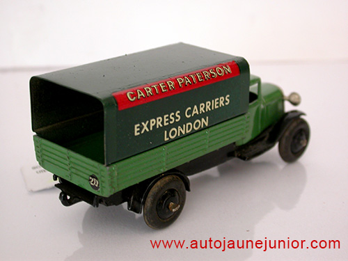 Dinky Toys GB Ridelles baché Carter avant guerre