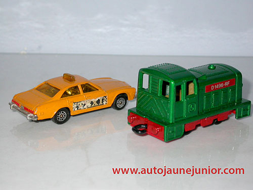 Matchbox Buick et locomotive