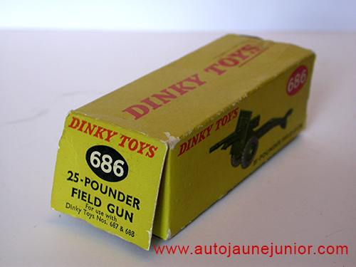 Dinky Toys GB 25 pounder field gun