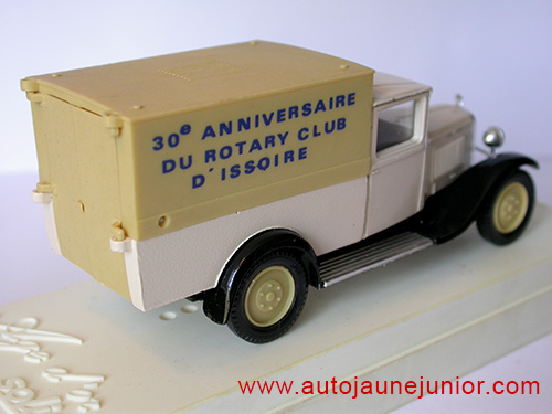 Solido C4 Fourgon 1930 Rotary Club d'Issoire
