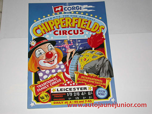 Corgi Toys livret chipperfields circus