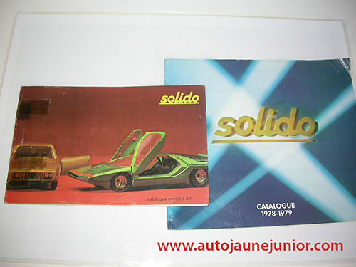 Solido lot de 2 catalogues : complet 32 et 1978/1979