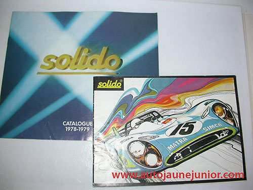 Solido Lot de 2 catalogues : Matra 1973 et 1978/1979