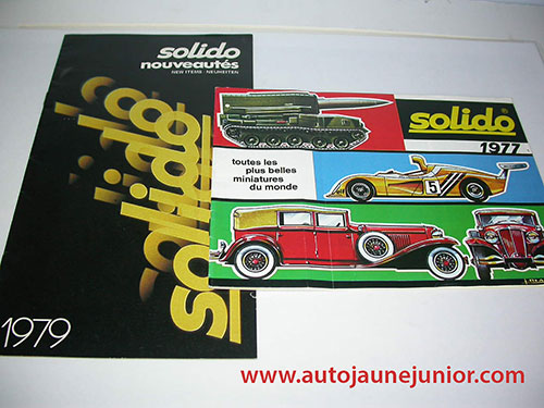 Solido Lot de 2 catalogues : 1977 et 1979