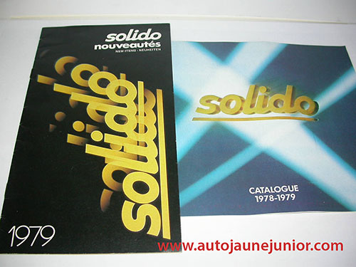 Solido Lot de 2 catalogues : 1979 et 1978/1979