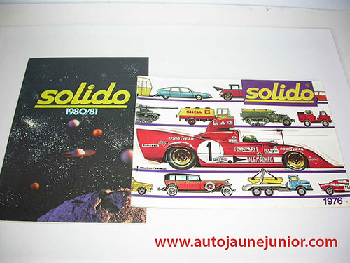 Solido Lot de 2 catalogues : 1976 et 1980/1981