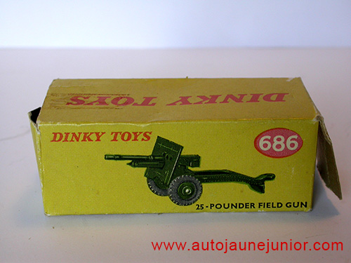 Dinky Toys GB 25 pounder field gun