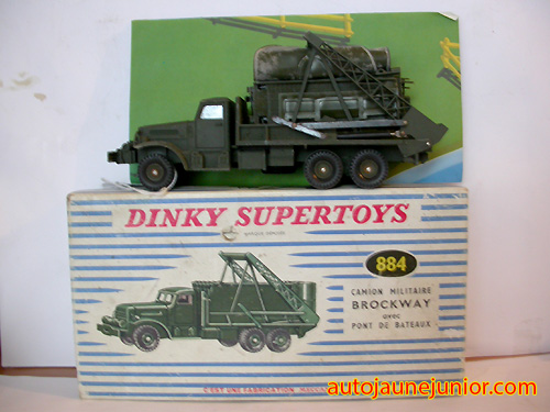 Dinky Toys France camion nacelle avec éléments de pont flottant