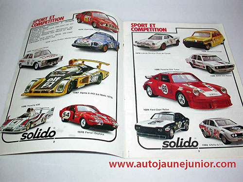 Solido Lot de 2 catalogues : 1980/1981 et 1979