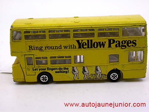 Dinky Toys GB Bus 2 étages Yellow pages