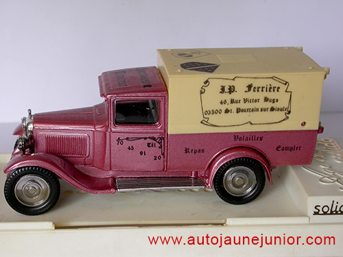 Solido C4 Fourgon 1930 Ferriere Volailles