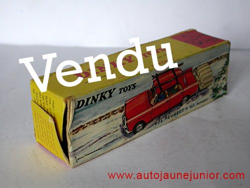 Dinky Toys France 404 avec remorque monoroue