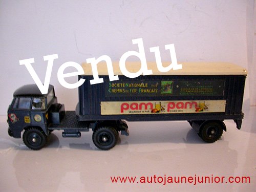 Dinky Toys France Esterel semi remorque fourgon Pam Pam SNCF