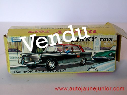 Dinky Toys France 404 Taxi radio G7